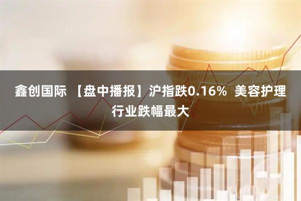 鑫创国际 【盘中播报】沪指跌0.16%  美容护理行业跌幅最大